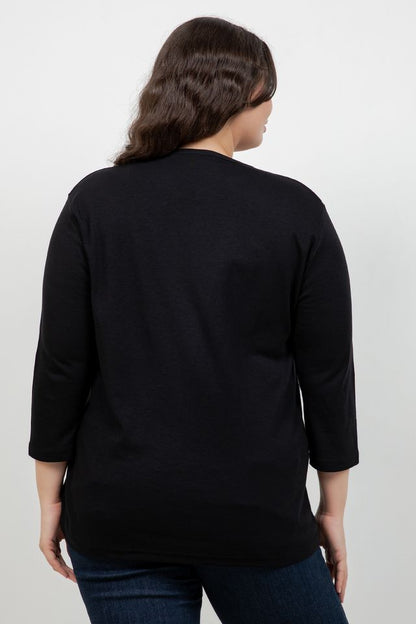 Witch on a Broom 3/4 Sleeve Top