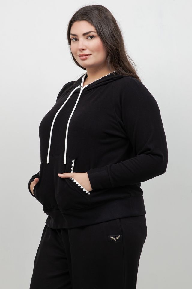 Tops Karen Kane Edgestitch Hoodie