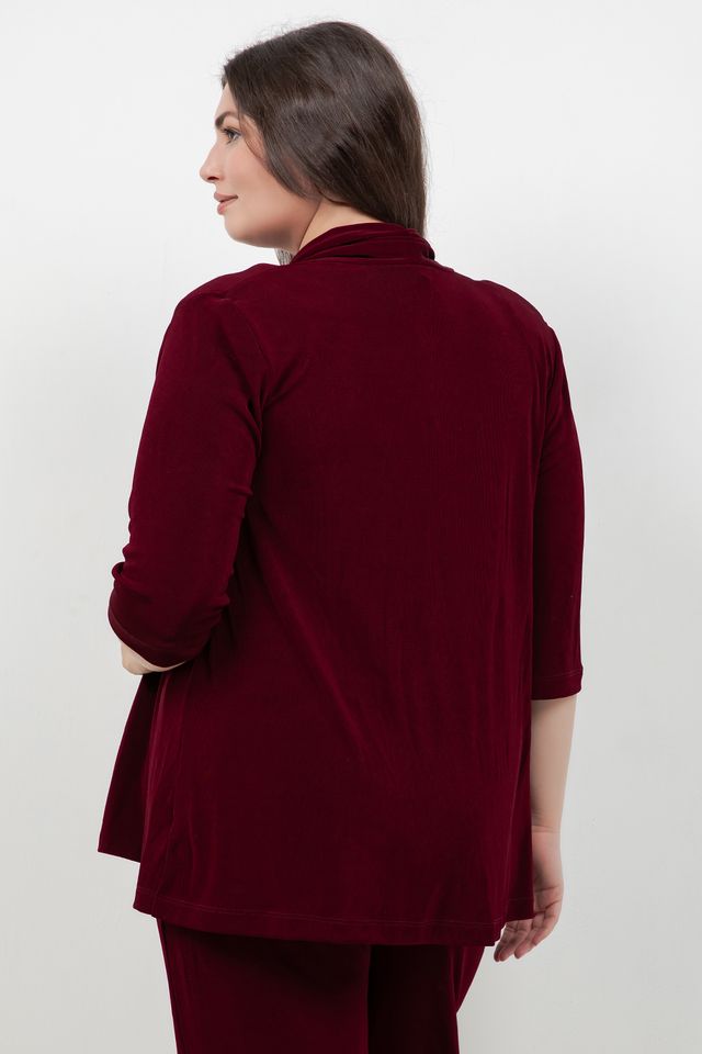 Vikki Vi Classic Shiraz 3/4 Sleeve Kimono Jacket