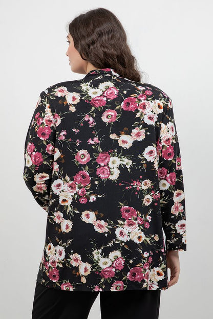 Vikki Vi Jersey Petite Rose Kimono Jacket