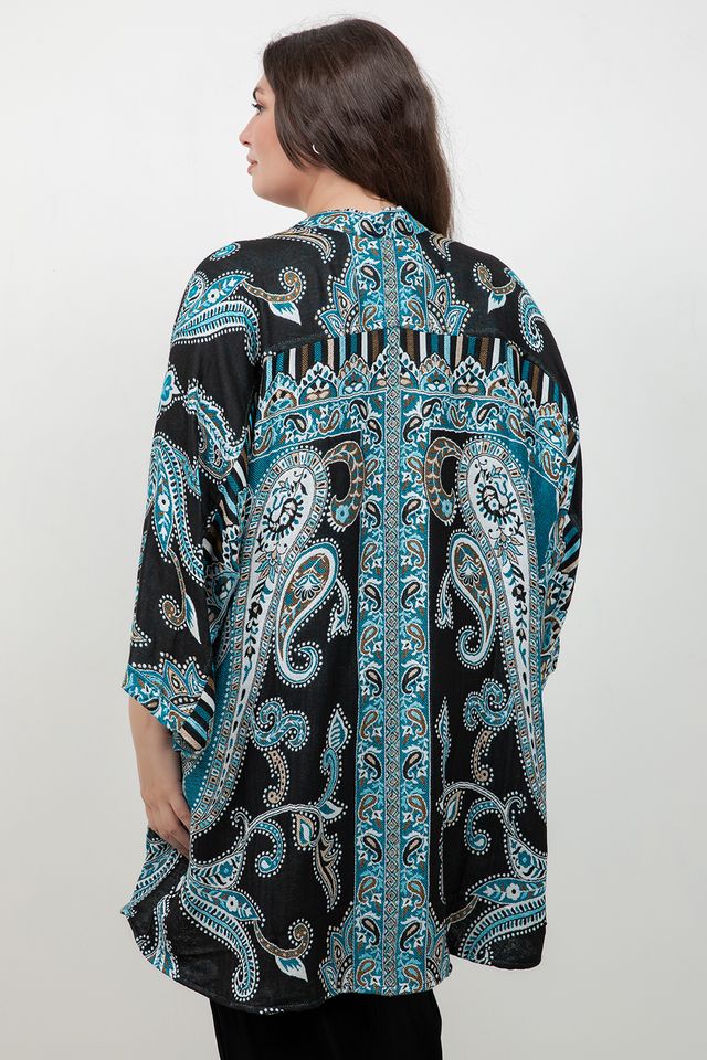 Jackets BOK Style Turquoise Cape