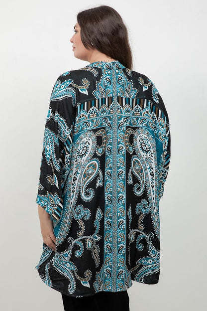 Jackets BOK Style Turquoise Cape