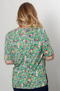 Vikki Vi Jersey Kelly Floral Short Sleeve Tunic