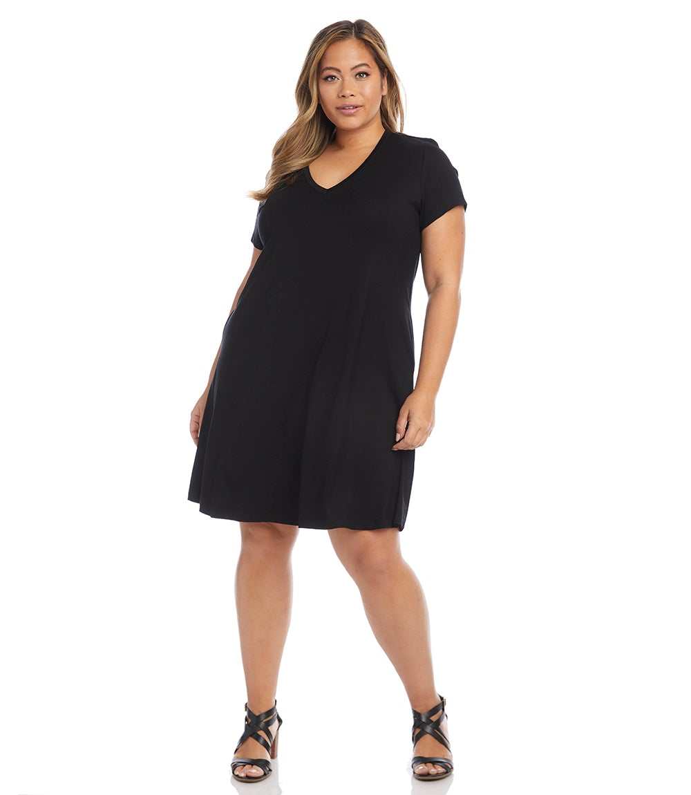 dress Plus Size Quinn V-Neck Pocket Dress