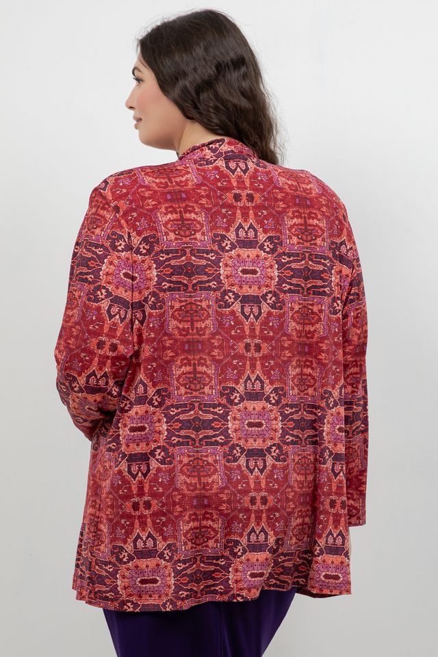 Vikki Vi Jersey Byzantine Spice Kimono Jacket