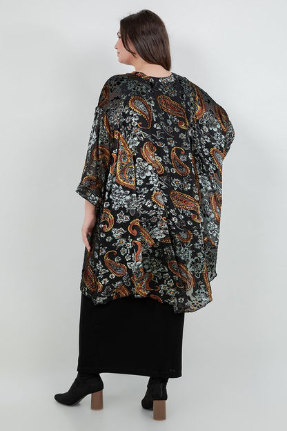 Tops Velvet Paisley Whisper Top