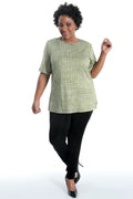 Vikki Vi Jersey Lemon Twill Short Sleeve Tunic