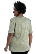 Vikki Vi Jersey Lemon Twill Short Sleeve Tunic