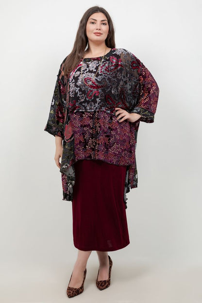 Burgundy Velvet Whisper Top