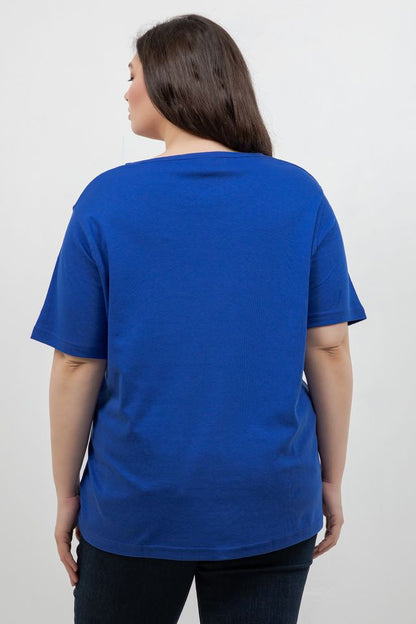 Tops Fireworks Round Neck Top