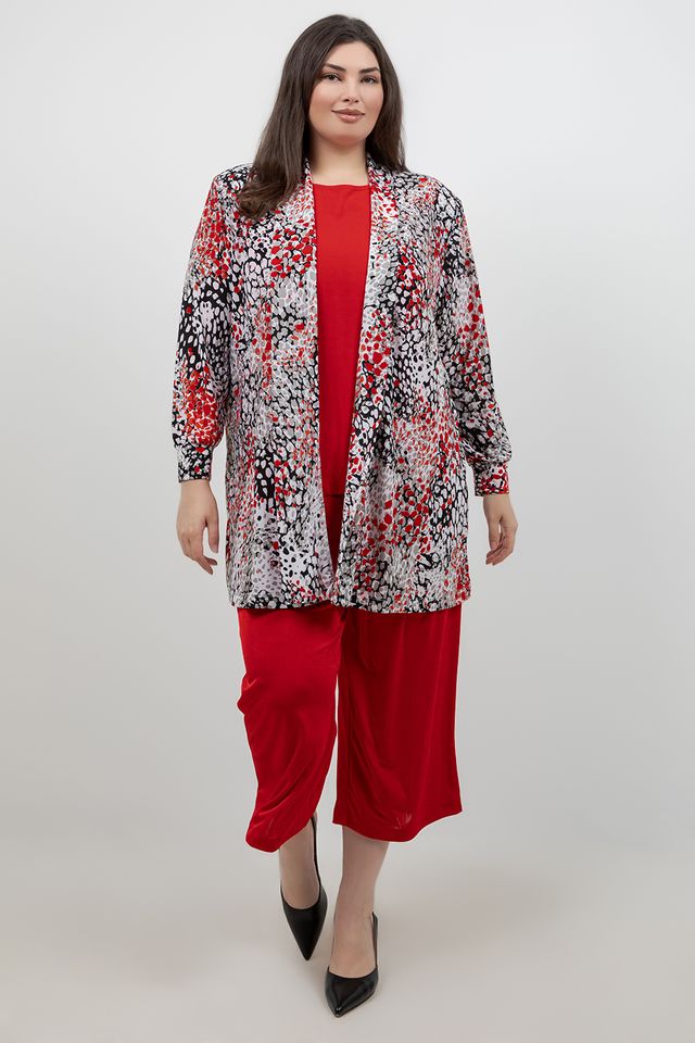 Tops Vikki Vi Silky Classic Red Tank