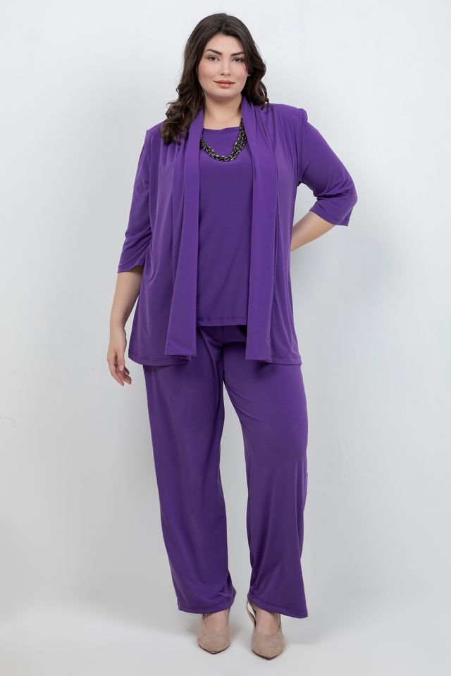 Jackets Vikki Vi Jersey Iris 3/4 Sleeve Kimono Jacket