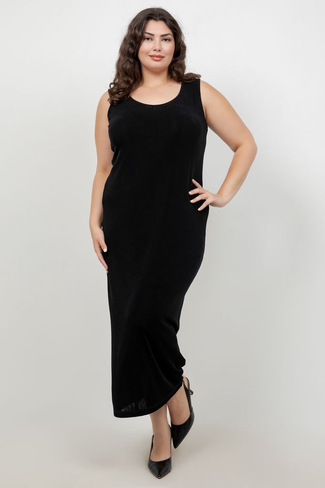 Vikki Vi Classic Black Maxi Tank Dress