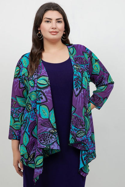 Jackets Vikki Vi Purple Figgy Swing Cardigan
