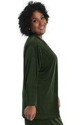Vikki Vi Silky Classic Olive Kimono Jacket
