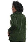 Vikki Vi Silky Classic Olive Blazer