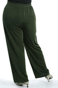 Vikki Vi Silky Classic Olive Petite Pull-On Pant