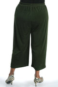 Vikki Vi Silky Classic Olive Crop Pant