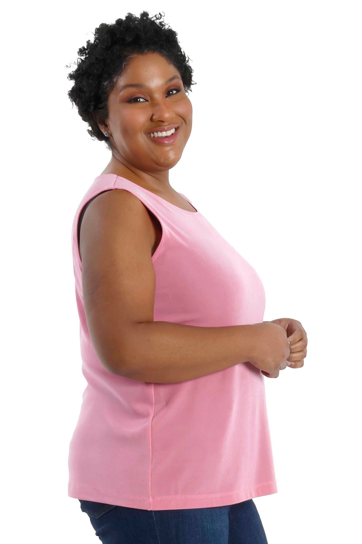 Tops Vikki Vi Classic Carnation Sleeveless Tank