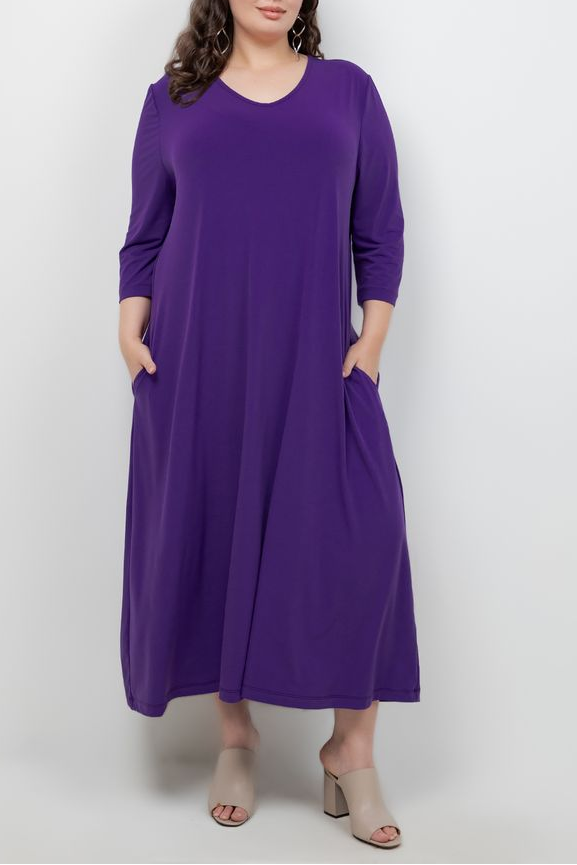 Dresses Vikki Vi Jersey Iris V Neck Pocket Dress