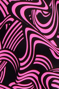 Vikki Vi Jersey Fuchsia Abstract Sharkbite Tunic