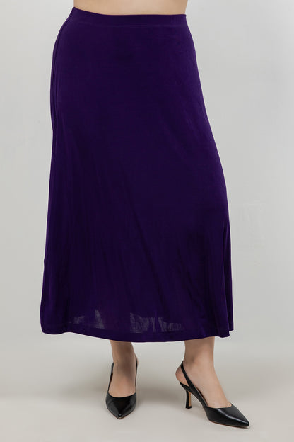 Skirts Vikki Vi Classic Royal Purple A-Line Maxi Skirt