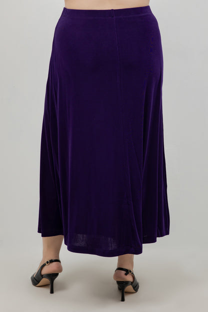 Skirts Vikki Vi Classic Royal Purple A-Line Maxi Skirt