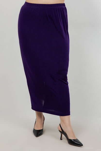 Skirts Vikki Vi Classic Royal Purple Straight Maxi Skirt