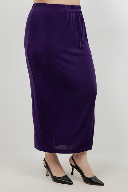 Skirts Vikki Vi Classic Royal Purple Straight Maxi Skirt