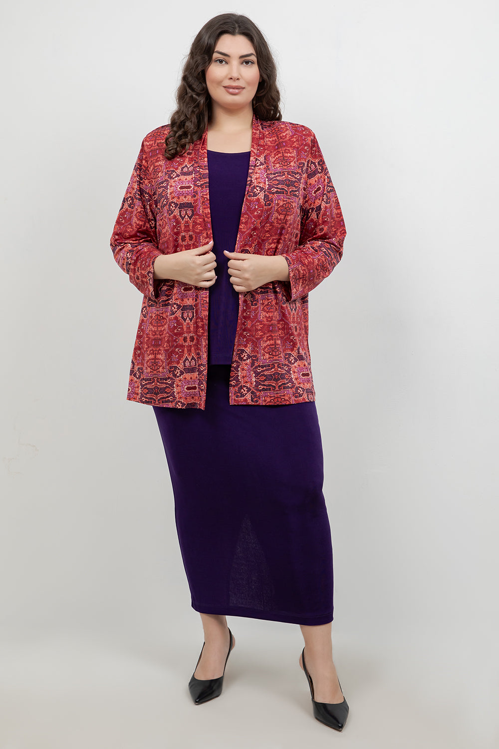 Skirts Vikki Vi Classic Royal Purple Straight Maxi Skirt