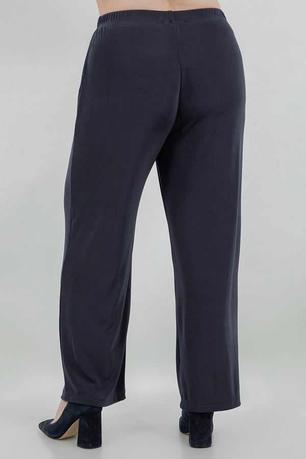 Vikki Vi Classic Graphite Petite Pull-On Pant