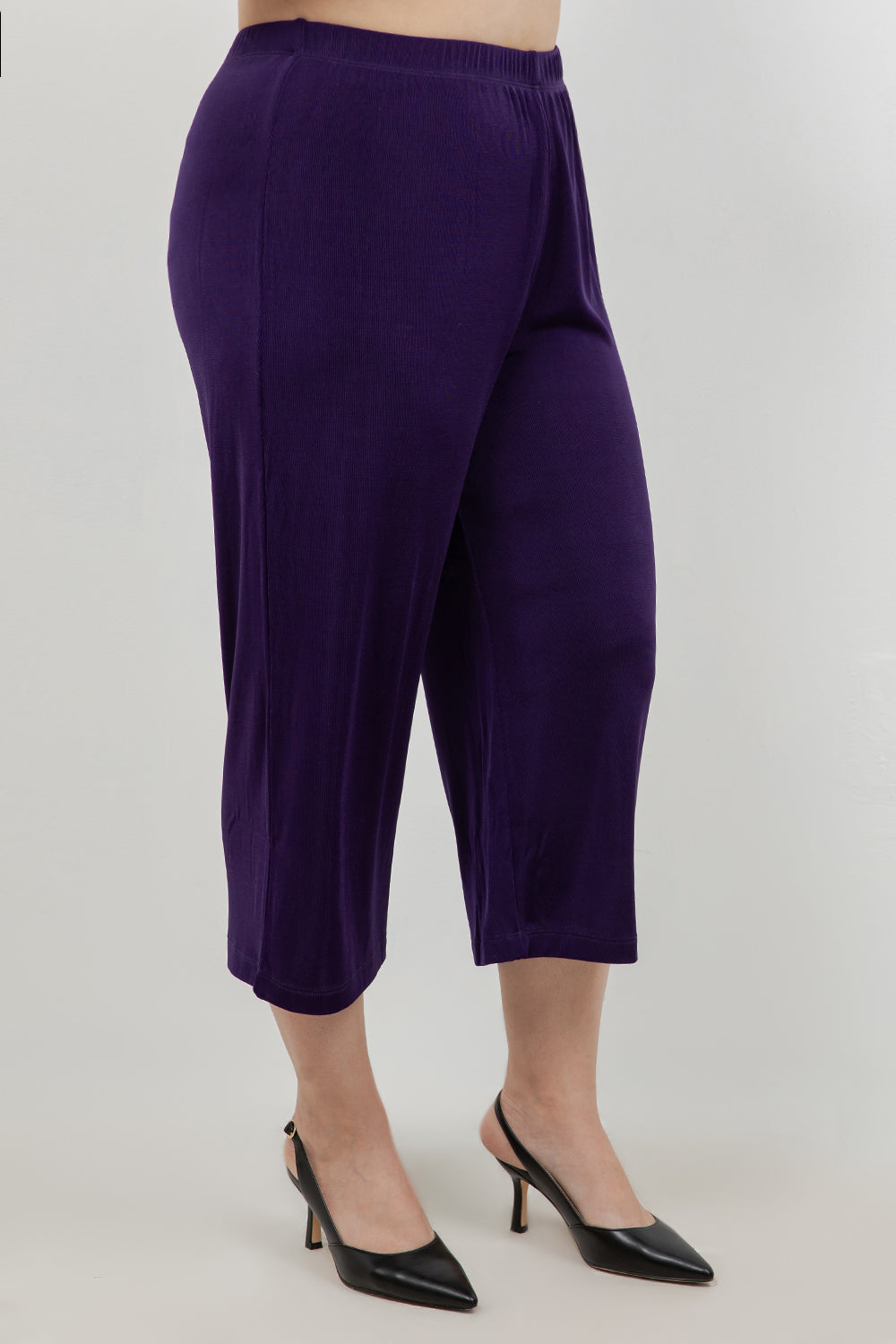 Pants Vikki Vi Classic Royal Purple Crop Pant