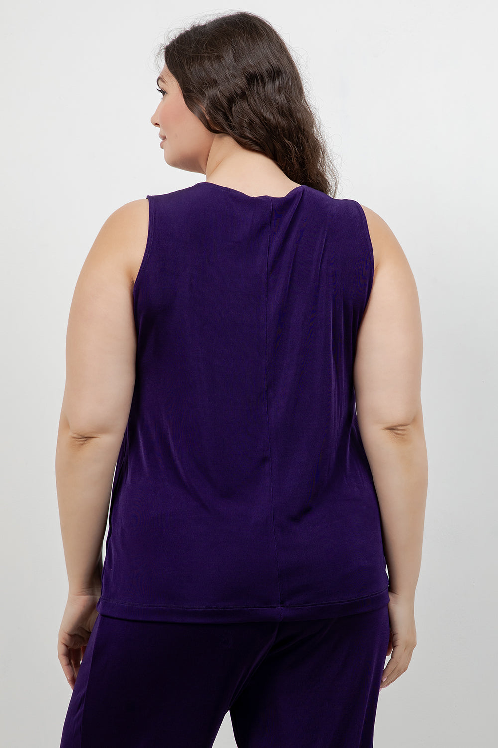 Tops Vikki Vi Classic Royal Purple Tank