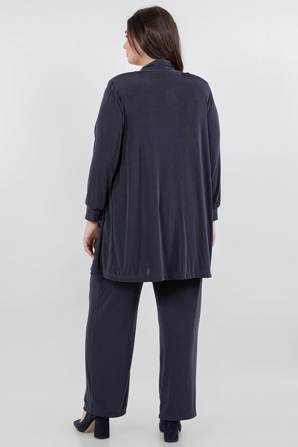 Vikki Vi Classic Graphite Long Kimono Jacket