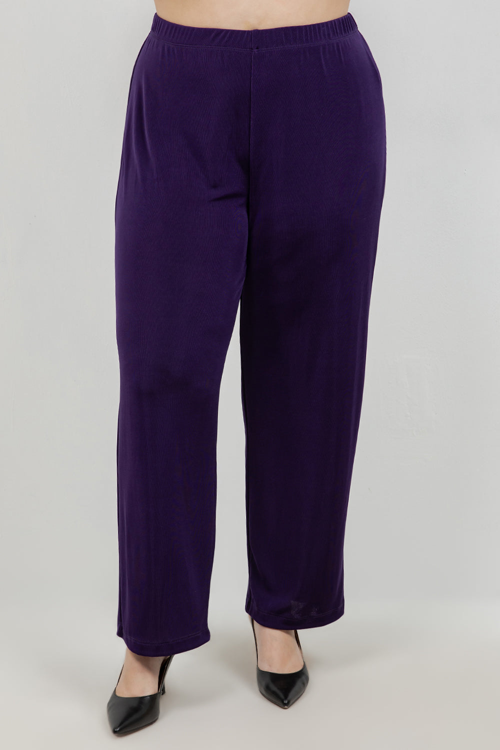 Pants Vikki Vi Classic Royal Purple Petite Pull-On Pant