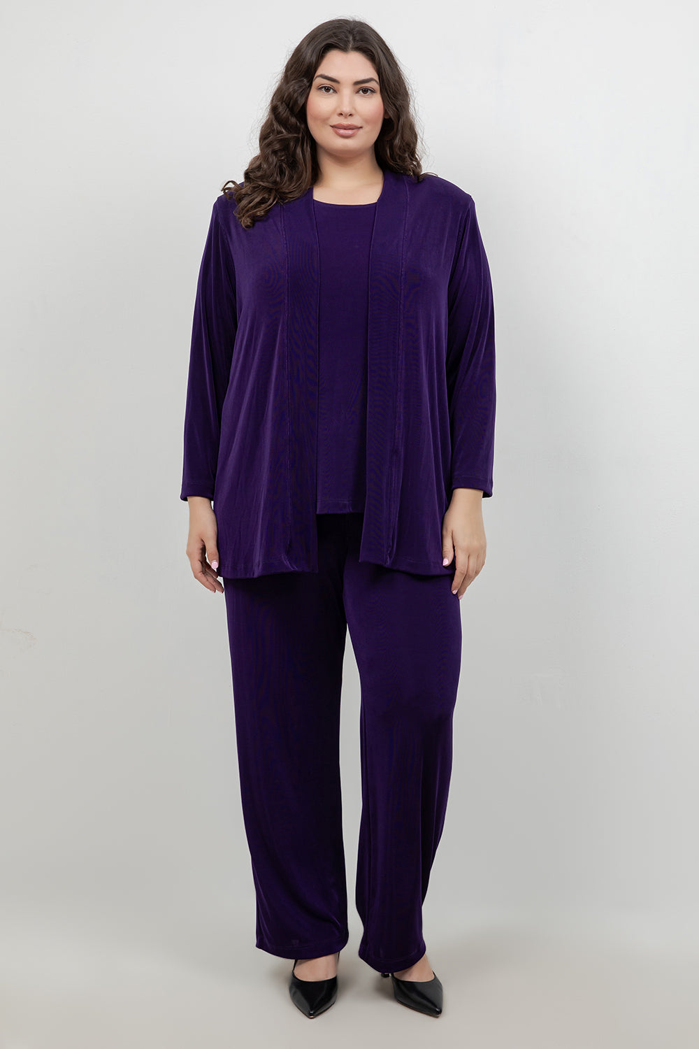 Jackets Vikki Vi Classic Royal Purple Kimono Jacket