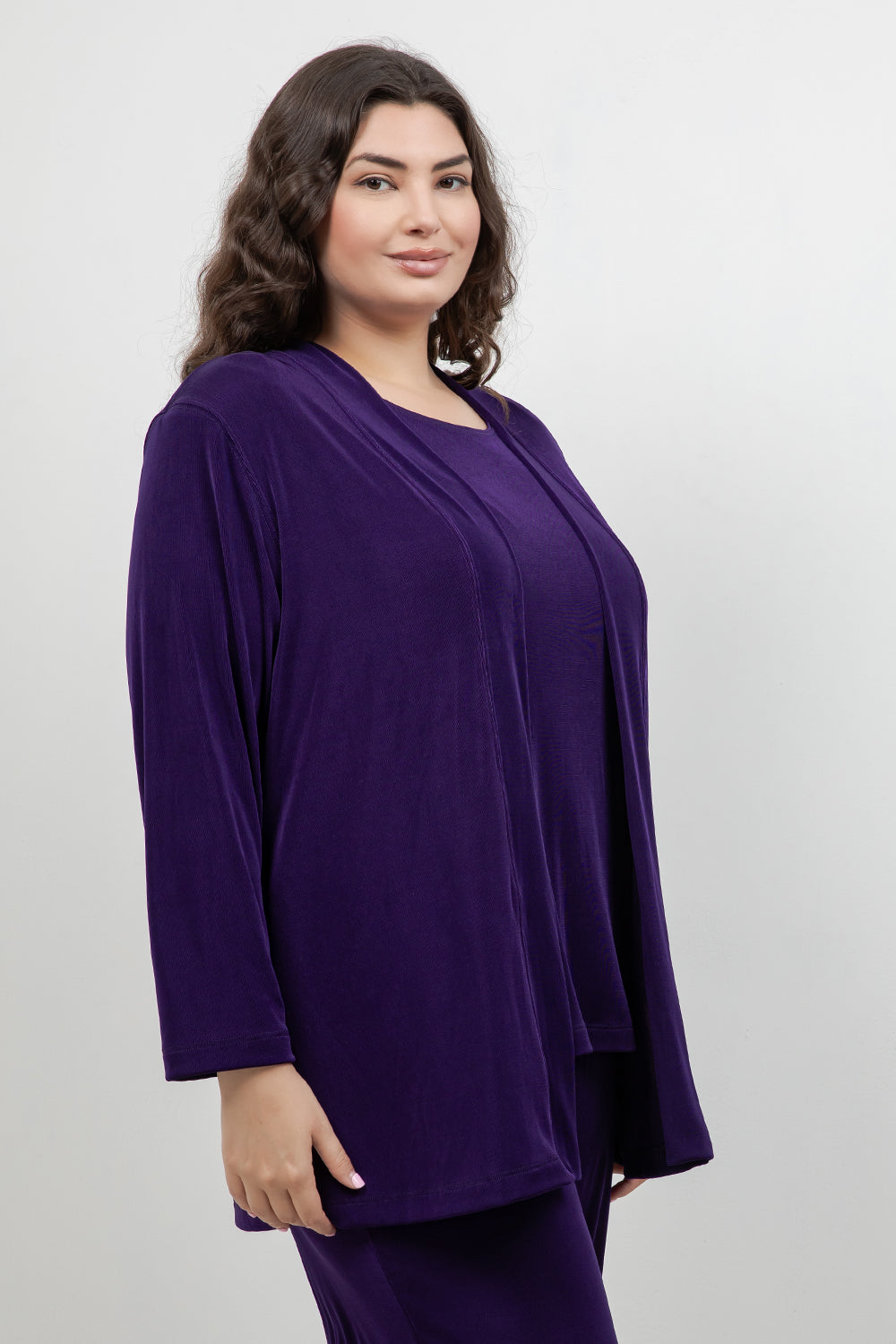 Jackets Vikki Vi Classic Royal Purple Kimono Jacket