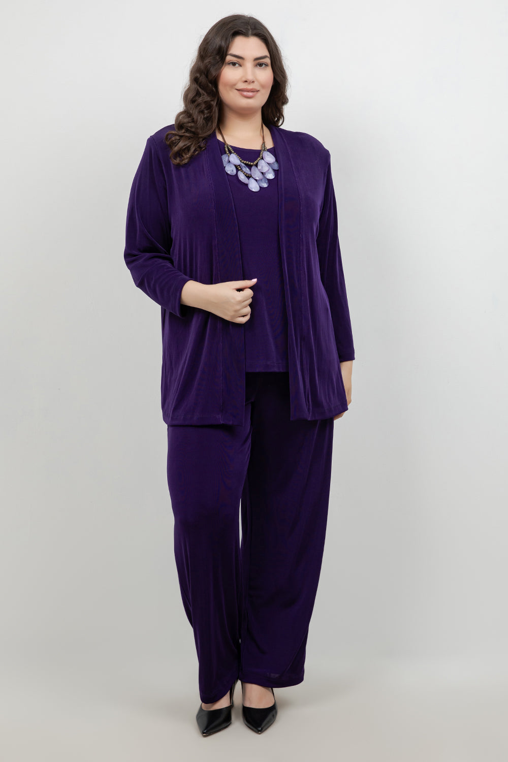 Jackets Vikki Vi Classic Royal Purple Kimono Jacket