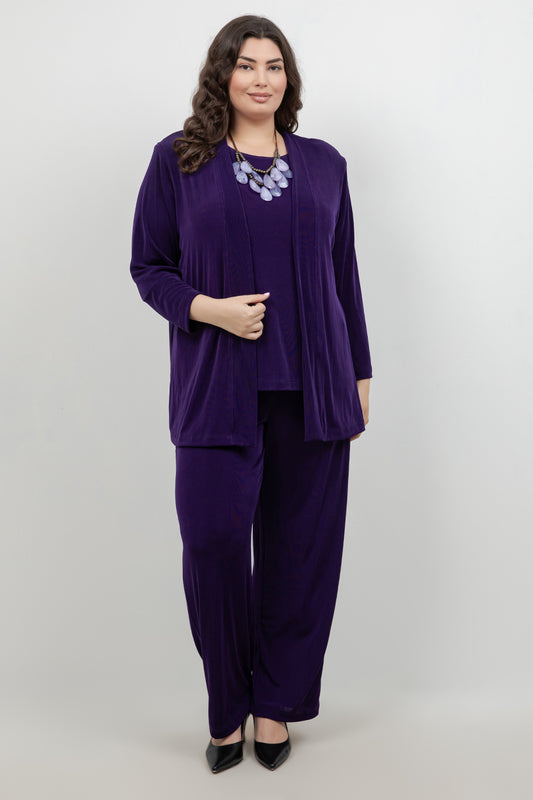 Jackets Vikki Vi Classic Royal Purple Kimono Jacket