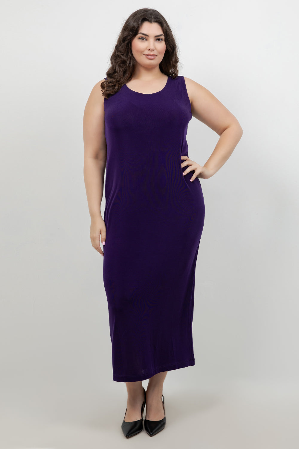 Dresses Vikki Vi Classic Royal Purple Maxi Tank Dress