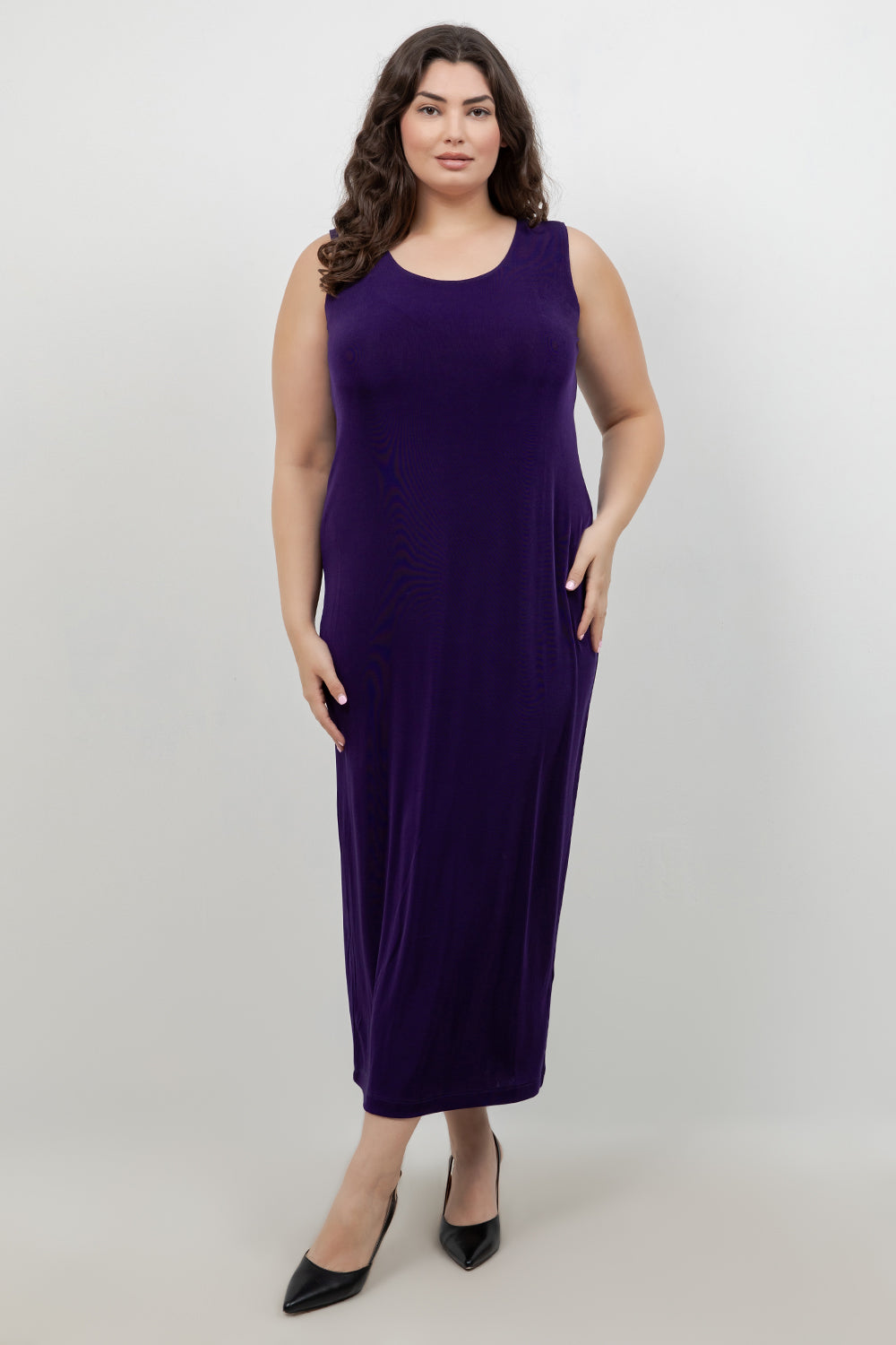 Dresses Vikki Vi Classic Royal Purple Maxi Tank Dress
