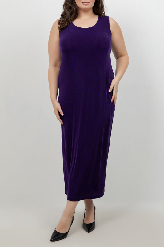 Dresses Vikki Vi Classic Royal Purple Maxi Tank Dress
