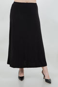 Vikki Vi Jersey Black Maxi Skirt