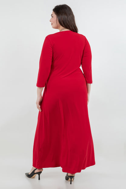 Dresses Vikki Vi Jersey Red Crossover Maxi Dress