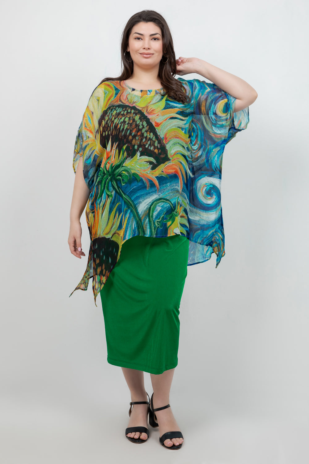 Tops Sunflower Cascade Tunic