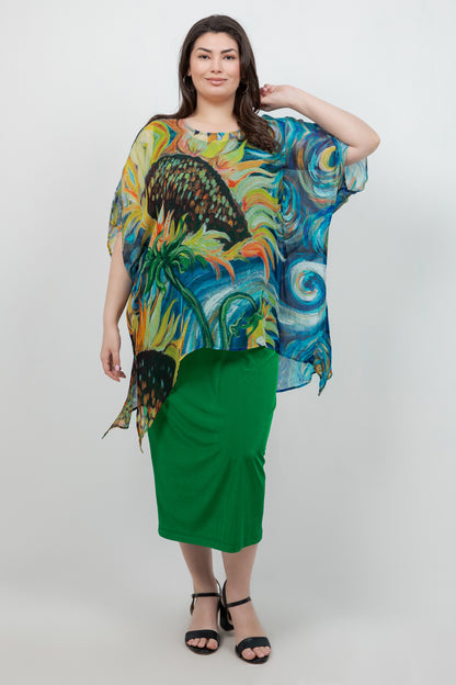 Tops Sunflower Cascade Tunic