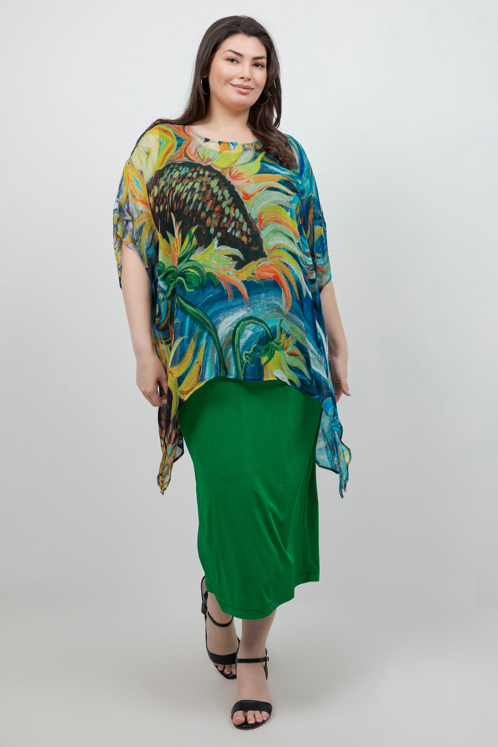 Tops Sunflower Cascade Tunic