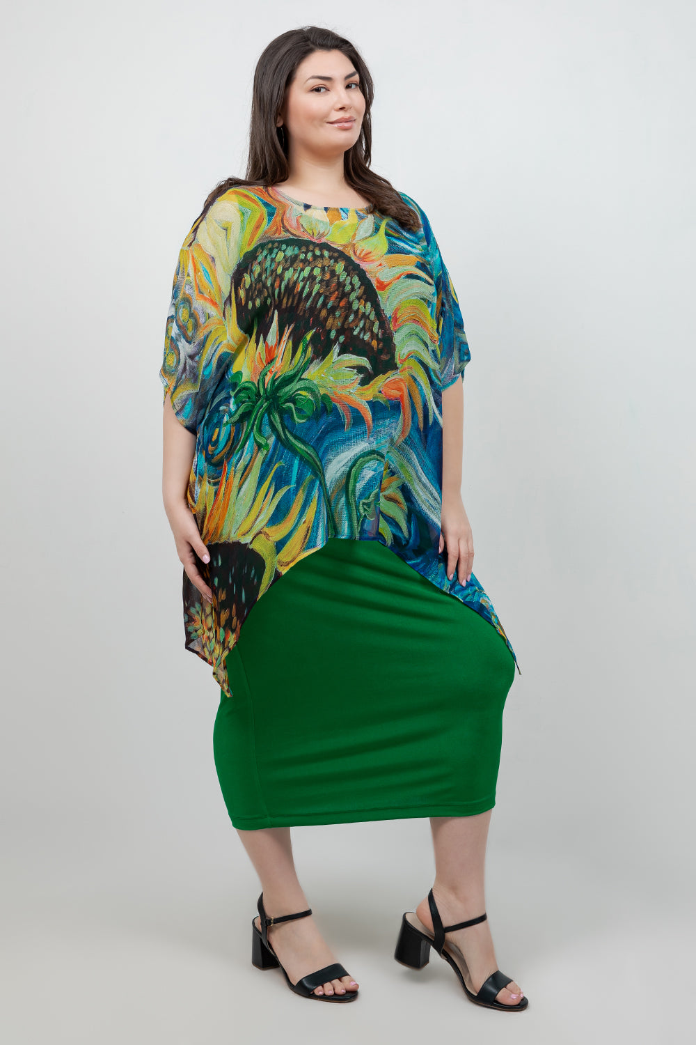Tops Sunflower Cascade Tunic