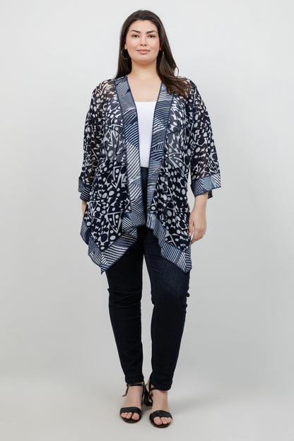 Jackets Navy Mesh Butterfly Jacket