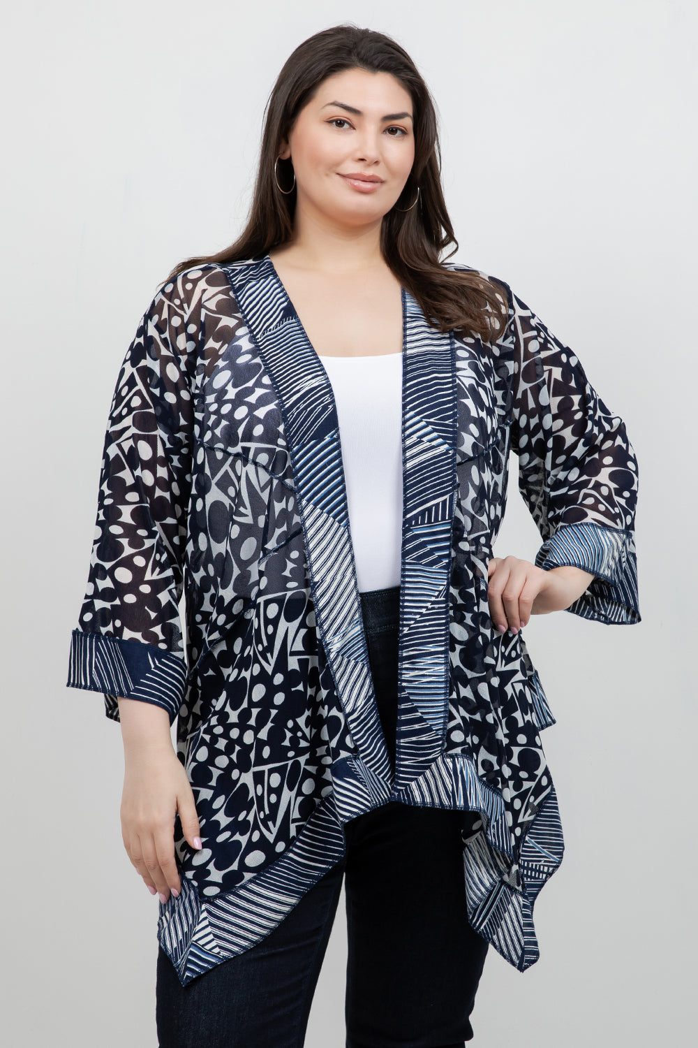 Jackets Navy Mesh Butterfly Jacket